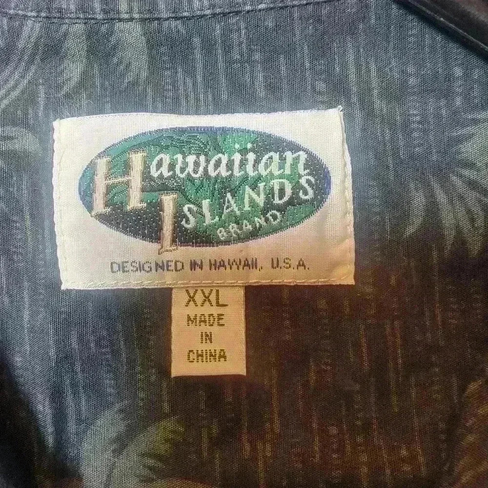Hawaiin Islands Men's Hawaiin Shirt Size XXL Blue Aloha Cruise - Picture 6 of 9